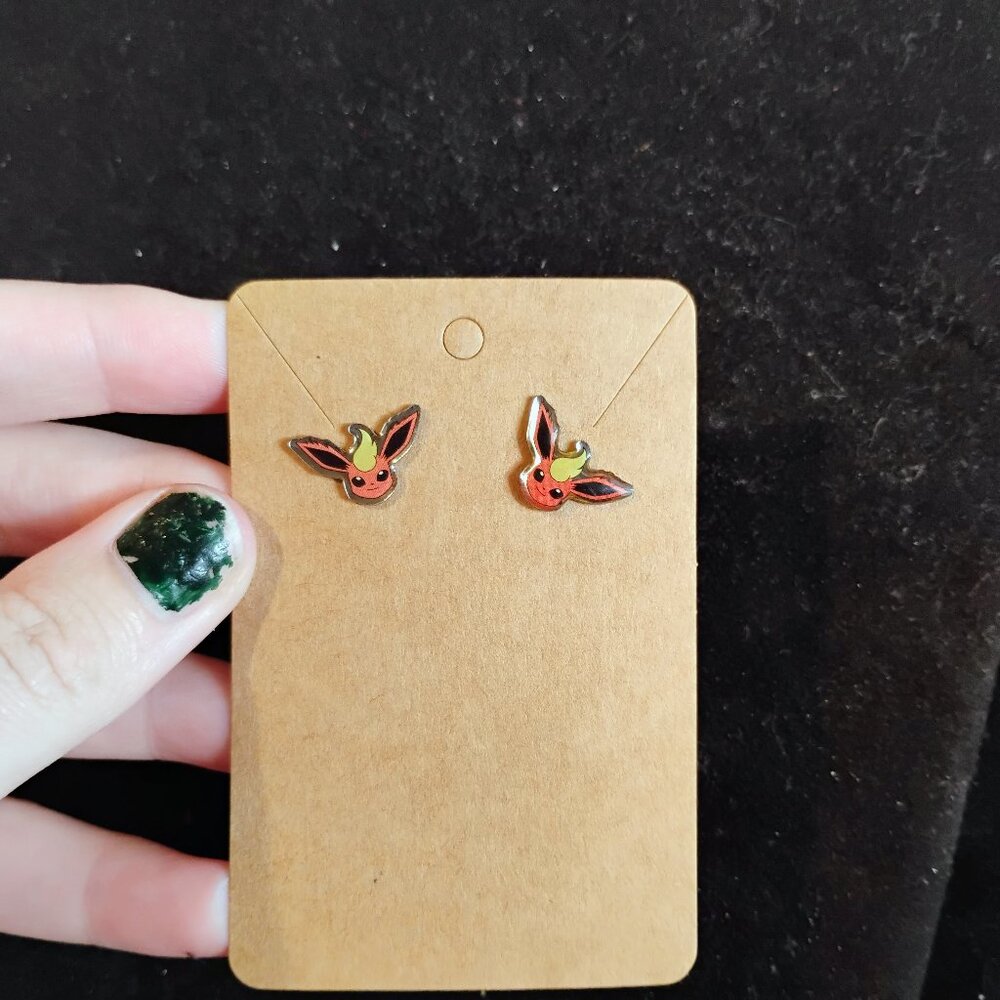 Pokemon Flareon stud earrings